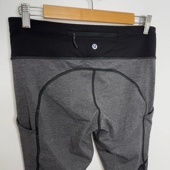 LULULEMON Heathered Black / Deep Coal Speed Tight V - Picture 5 of 6